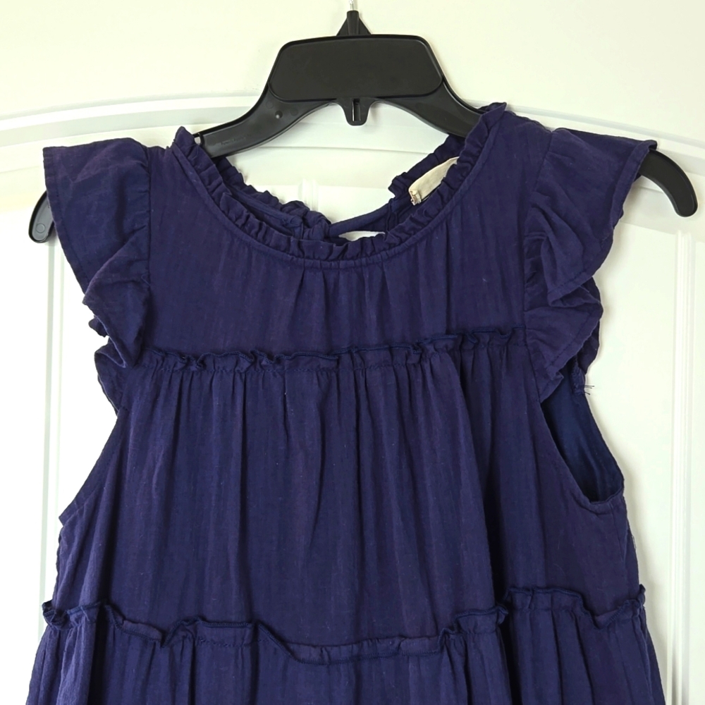 Altar'd State Tiered Tie Neck Mini Dress